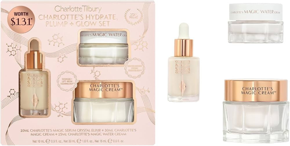 Charlotte Tilbury Hydrate, Plump & Glow Set \u2013 Skincare Gift Set | Amazon (US)