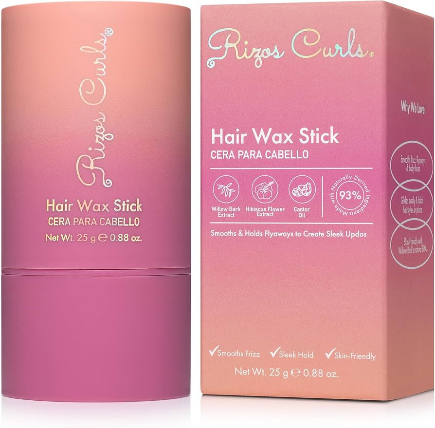 Rizos Curls Hair Wax Stick, Tames Flyaways, Smooths Frizz, Adds Shine, Perfect for Sleek Hair Sty... | Amazon (US)