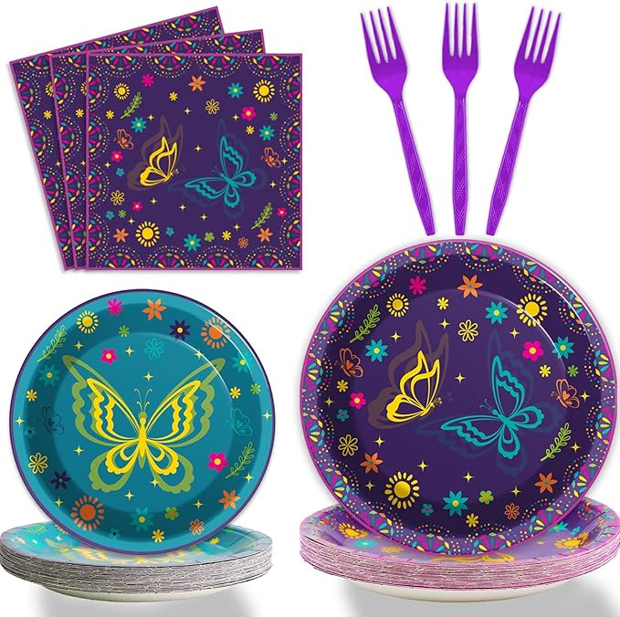 Wiooffen 96 Pcs Magic Movie Birthday Party Magic Movie Party Decoration For Birthday Party Tablew... | Amazon (US)