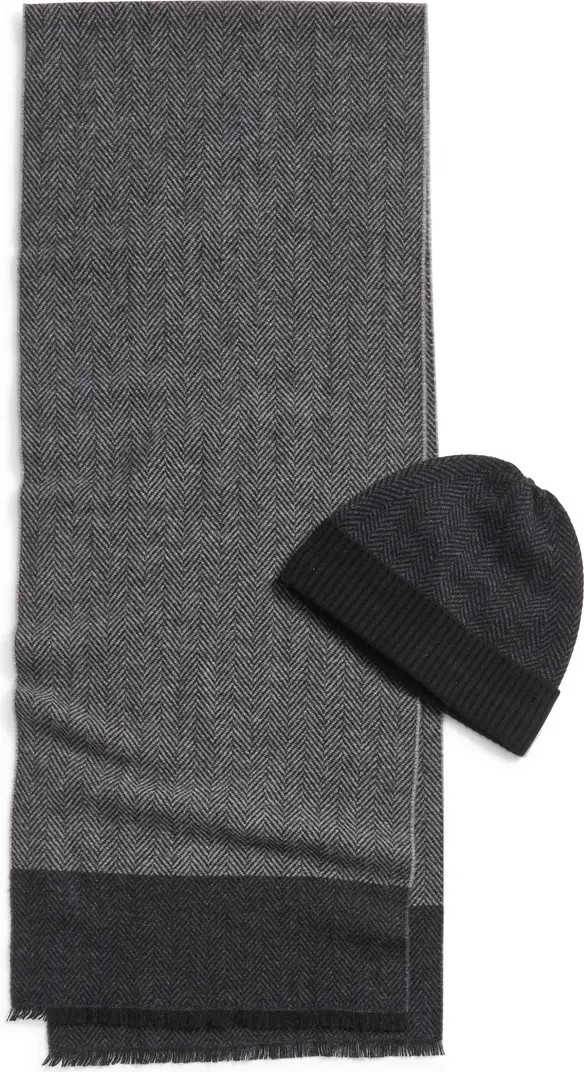 Wool & Cashmere Beanie & Scarf Set | Nordstrom