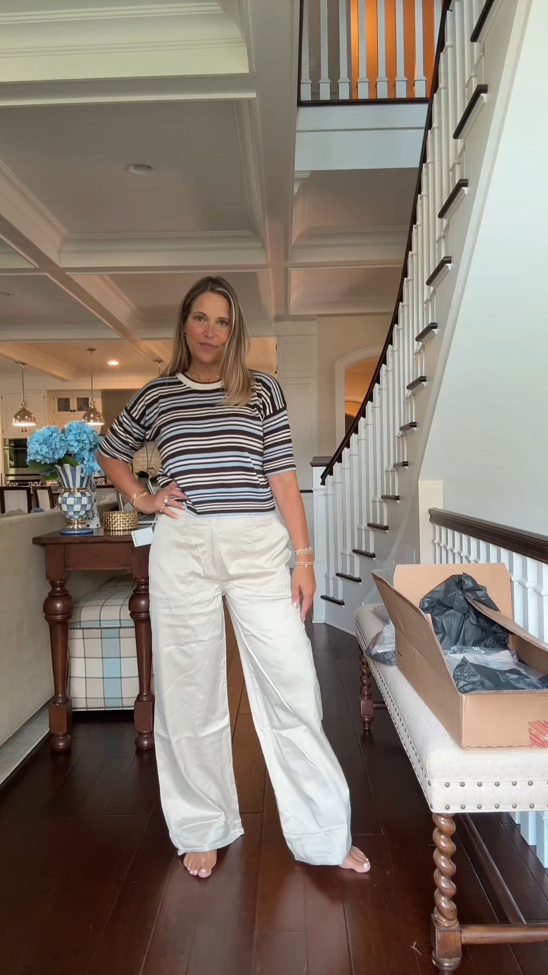 Pulled this top together with these gorgeous wide leg pants. Elevated! s

#LTKdayinmylife #LTKOver40 #LTKMidsize