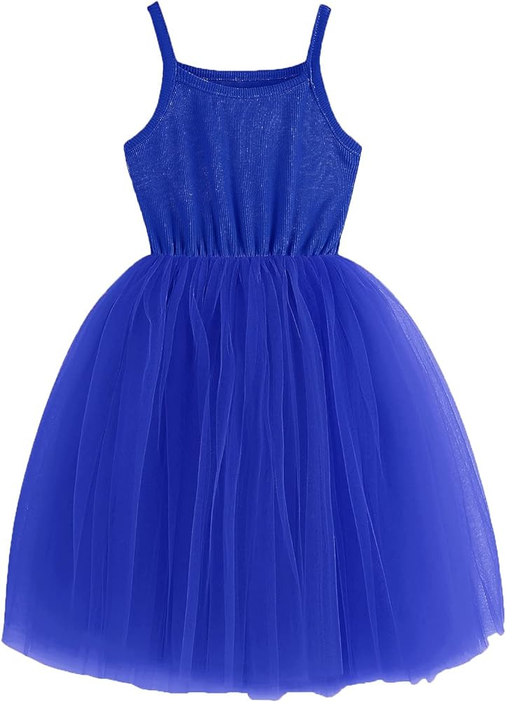 Baby Girls Tutu Dress Infant Tulle Dresses Toddler Sleeveless Sundress | Amazon (US)