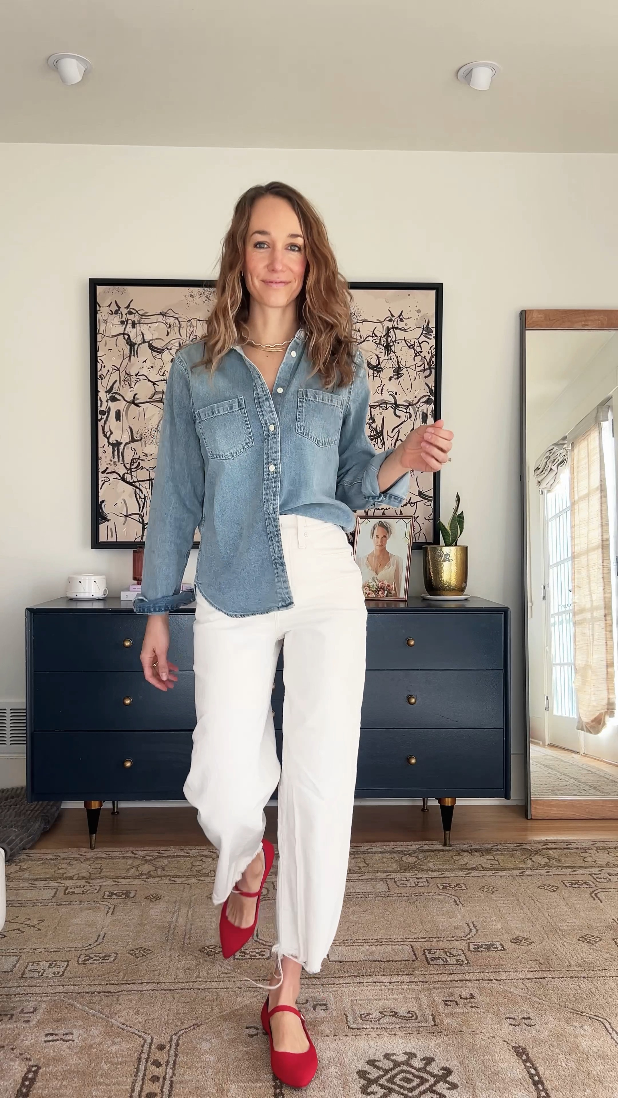 Dressed for eta da & kids swim class. In love with these pointed red flats! 

#LTKShoeCrush #LTKFindsUnder100 #LTKSeasonal