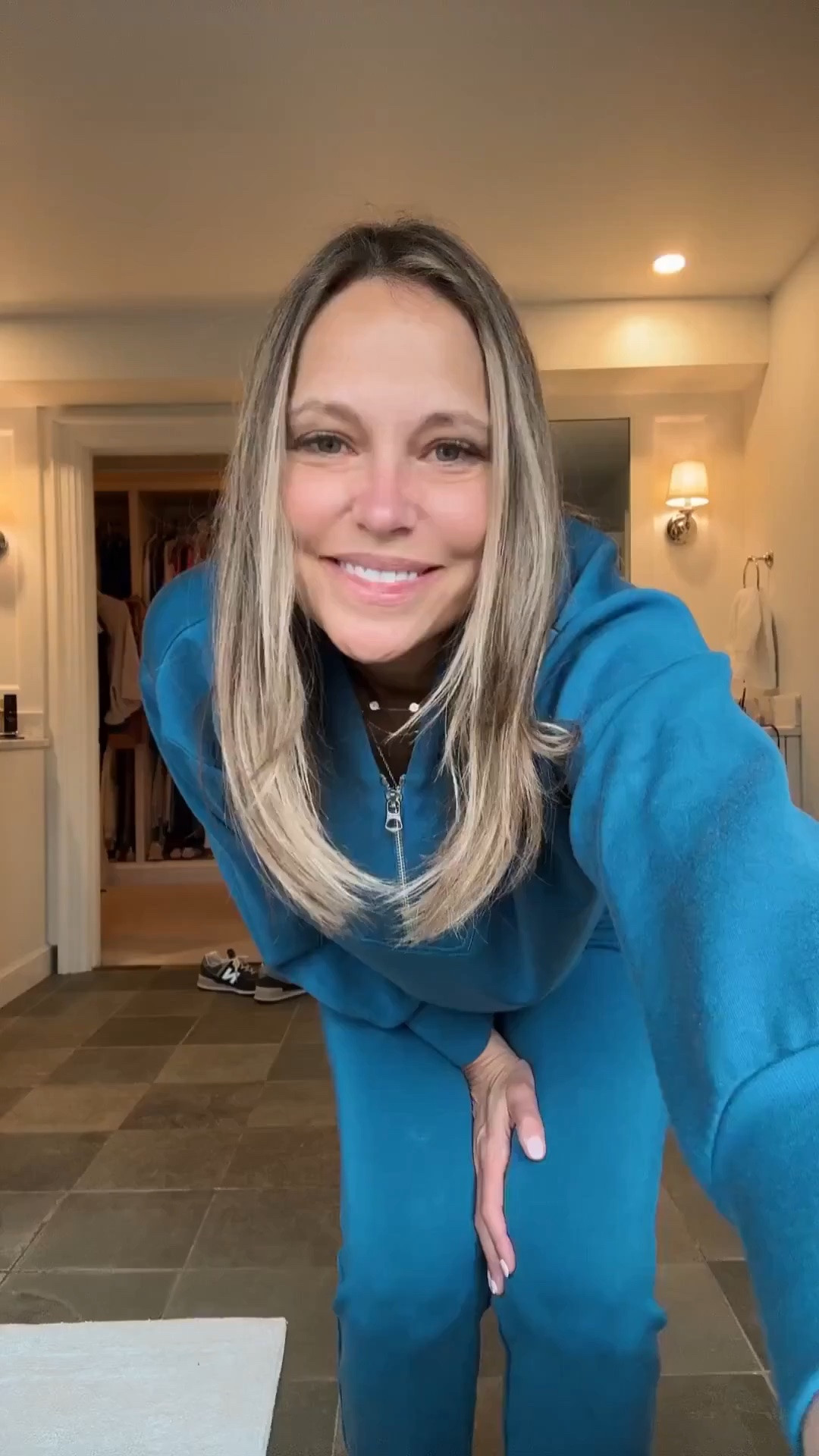 This blue sweat set is the perfect mix of comfortable and polished. It has that relaxed feel you want for everyday wear while still looking elevated and put together. Simple matching sets like this always make getting dressed feel effortless.

#LTKMidsize #LTKOver40 #LTKSeasonal