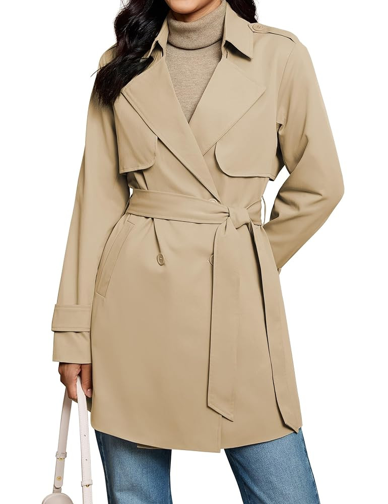 Amazon.com: luvamia Womens Trench Coat Fall Jackets for Women 2025 Trendy Light Fall Jackets for ... | Amazon (US)
