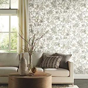 RoomMates RMK11235WP Neutral Watercolor Floral Peel and Stick Wallpaper | Amazon (US)
