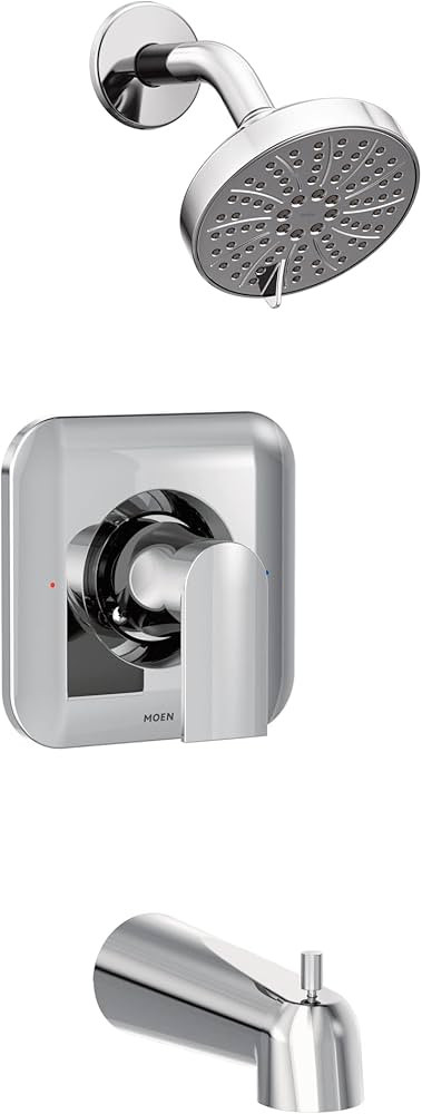 Moen Genta LX Chrome Posi-Temp Pressure Balancing Eco-Performance Modern Tub and Shower Trim Valv... | Amazon (US)