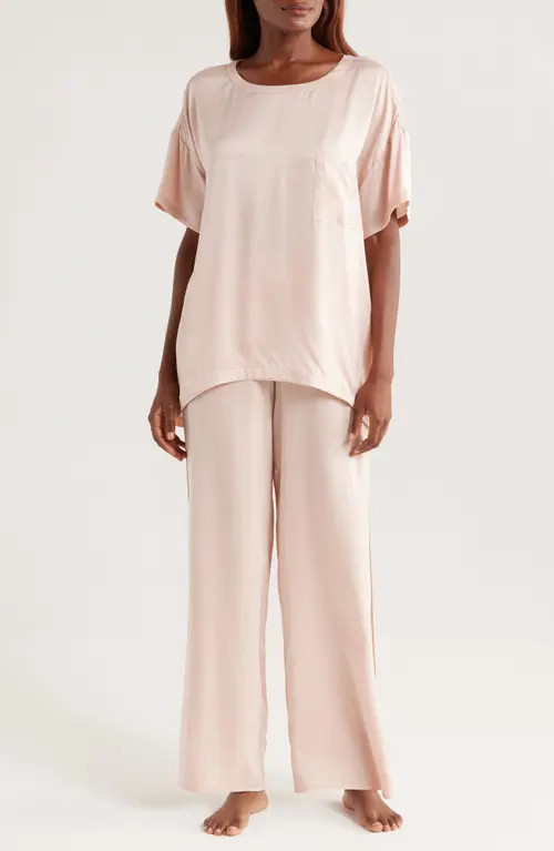 Lunya Washable Silk Pajamas in Delicate Pink at Nordstrom, Size X-Small | Nordstrom