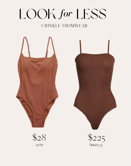 Look for Less: Crinkle Swimwear // I saw this aerie swimsuit in person in store and it looks sooo comfy! That matieral is comparable to the popular Hunza g suit. $28 (on sale through Sunday with code: LTKSPRING) vs $225


Swim summer swimsuit pool resort wear

#LTKSale #LTKswim #LTKunder50