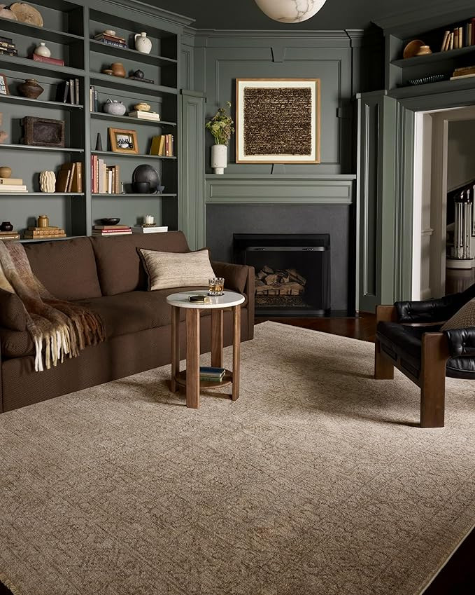 Loloi II Newman Collection NEW-01 Taupe/Bone 7'-10" x 10'-2" Area Rug, .37" Pile Height, Soft, Du... | Amazon (US)