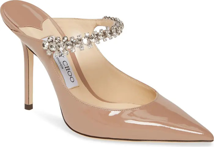 Bing Crystal Embellished Patent Mule | Nordstrom