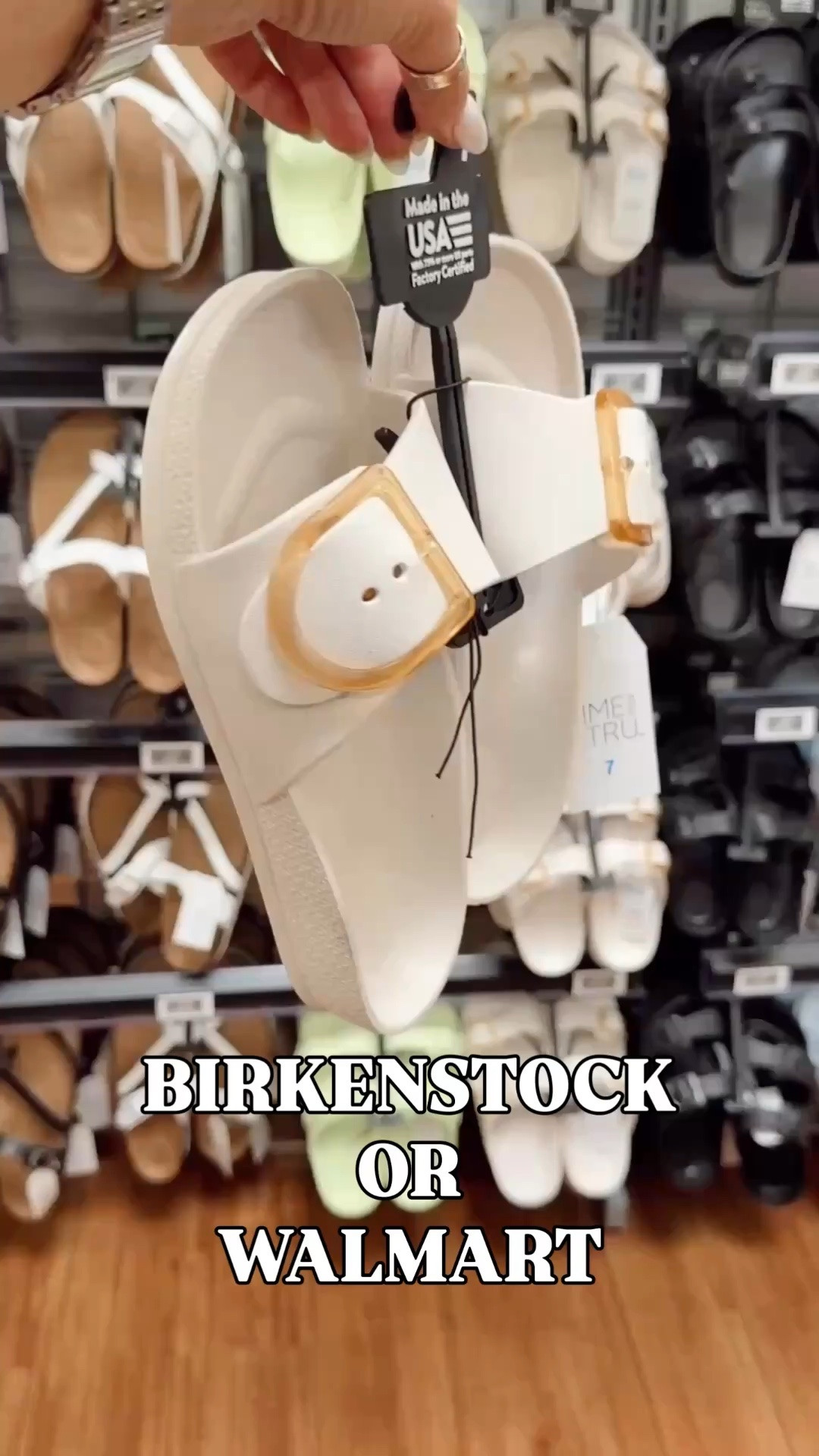 I thought I was at Birkenstock but I was at WALMART 🫣💃👀🫢 Don’t pay more than $25 for a lookalike sandals vs $160 for the real deal

#LTKmomlife #LTKSwim #LTKTravel