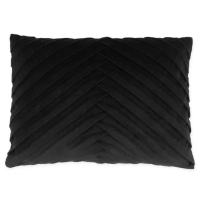 James Pleated Velvet Throw Pillow | Bed Bath & Beyond | Bed Bath & Beyond