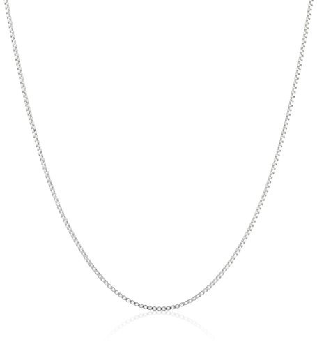 Amazon Essentials Sterling Yellow Gold or Silver Thin 0.8mm Box Chain Necklace | Amazon (US)