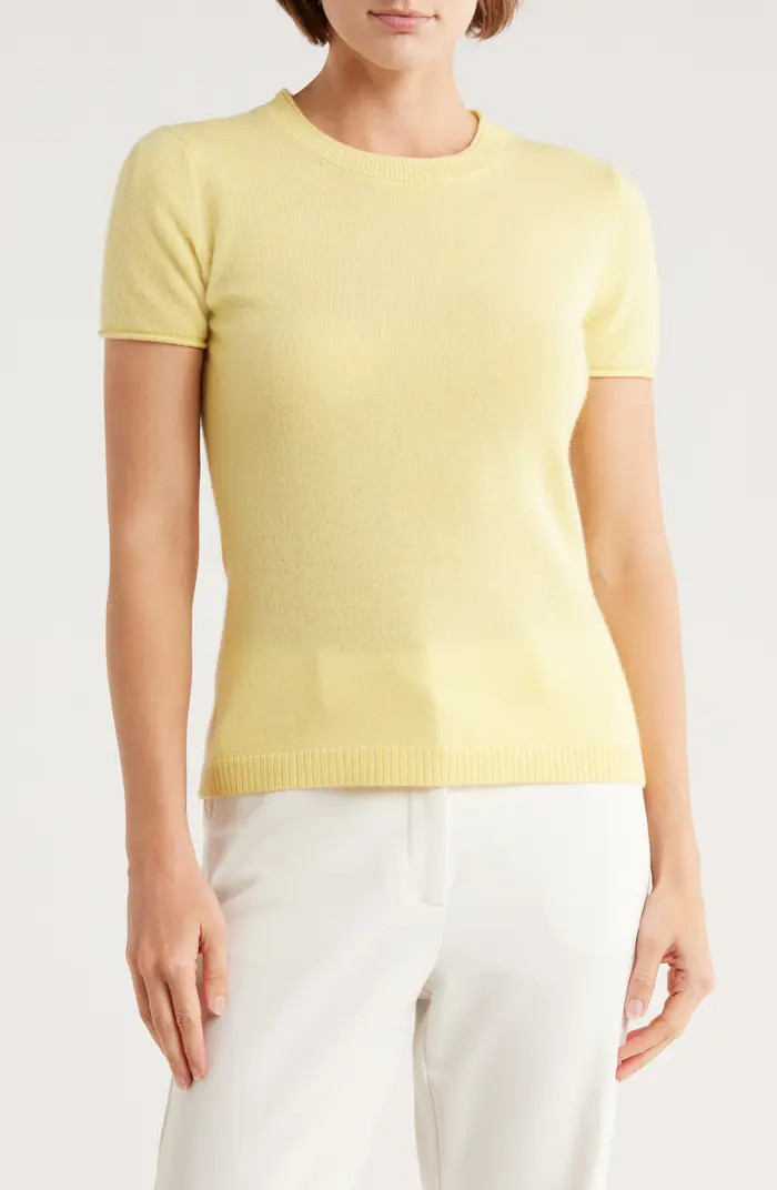 Magaschoni Cashmere Crewneck Short Sleeve Sweater | Nordstromrack | Nordstrom Rack