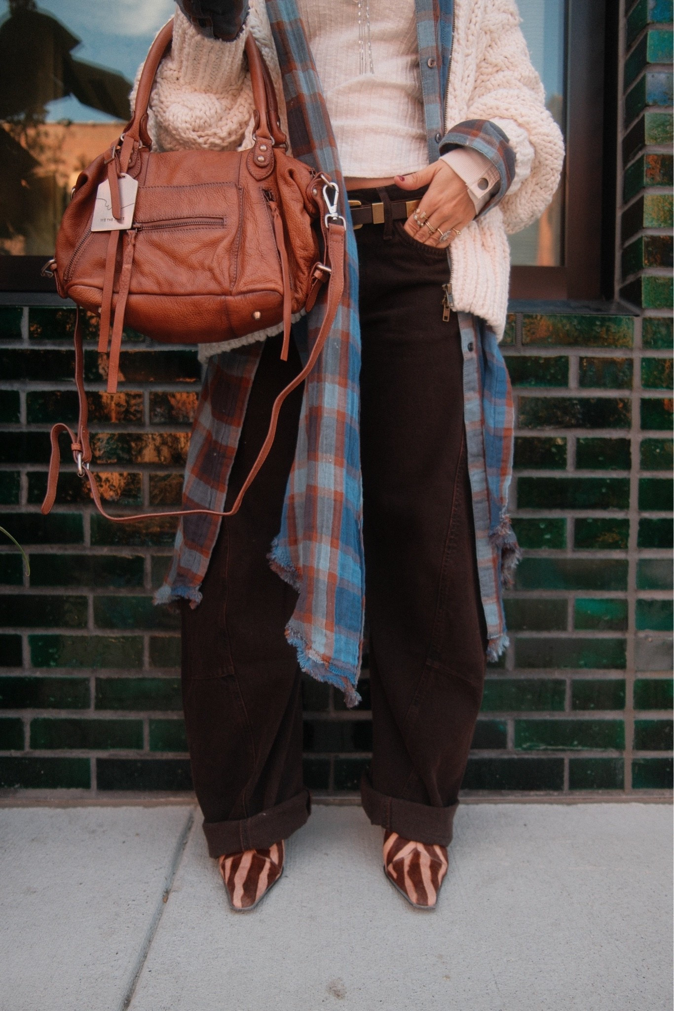 Brown pants are perfect for fall! Lots of layering pieces from @freepeople

#LTKootd #LTKSeasonal #LTKOver40