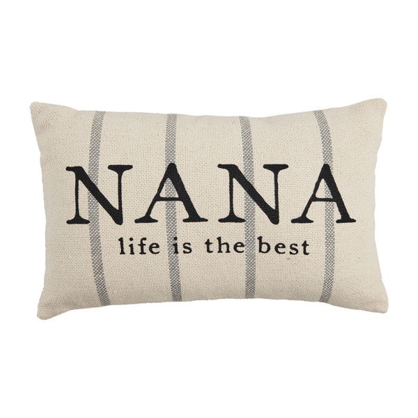 Nana Striped Grandma Pillow | Mud Pie