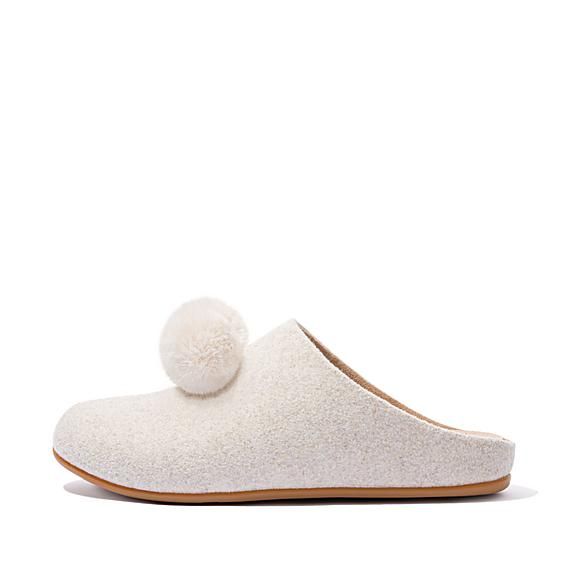 Pom-Pom Felt Slippers | FitFlop (UK)