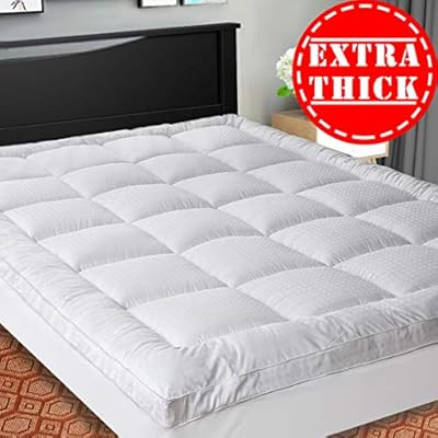 SOPAT Extra Thick Mattress Topper (Calking),Cooling Mattress Pad Cover,Pillow Top Construction (8... | Amazon (US)