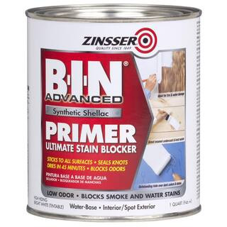 B-I-N Advanced 1 qt. White Synthetic Shellac Interior/Spot Exterior Primer and Sealer (4-Pack) | The Home Depot