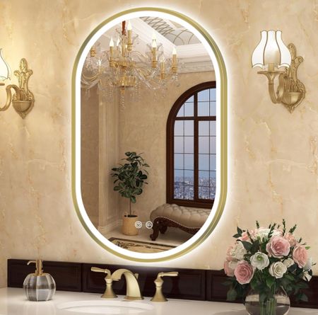 Oval-Led-Bathroom-Mirror | Tap below to shop | Follow for more! 🫶

#LTKHome #LTKStyleTip