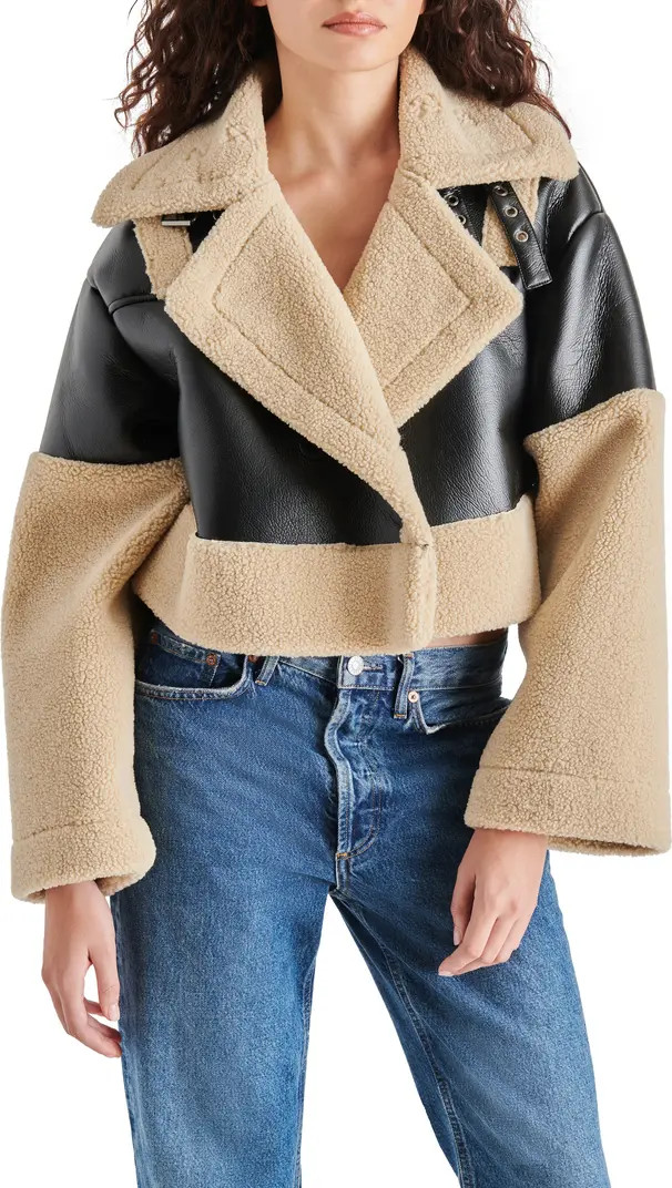Steve Madden Alaina Faux Shearling Jacket | Nordstrom | Nordstrom