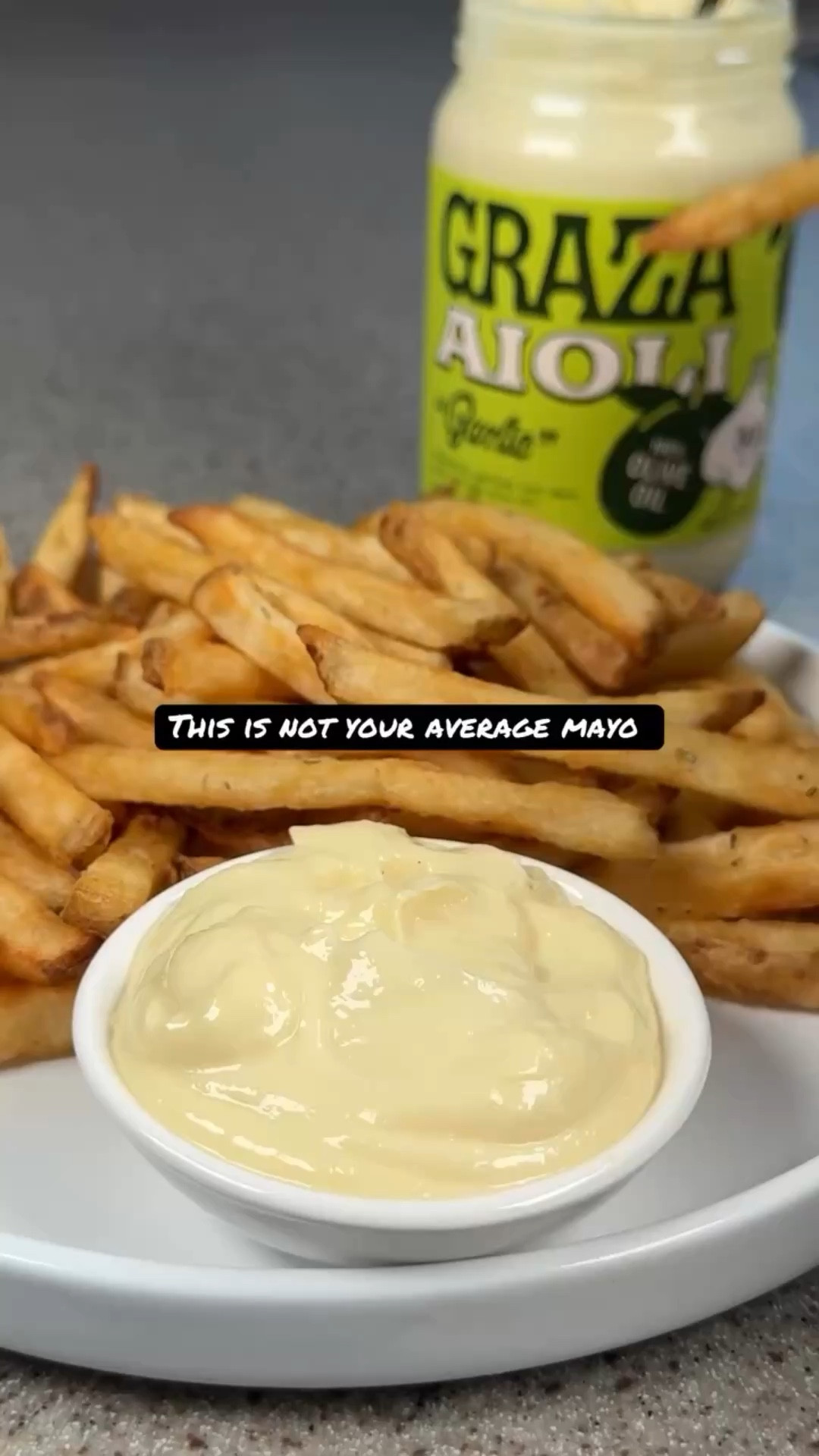 This is NOT your average mayo 🧄🫒✨

Meet @getgraza Garlic Aioli – A wonderfully garlicky and real aioli. 100% olive oil, cage-free eggs, and REAL chopped garlic, not flavor or powder. This is perfect for pairing with hot crispy french fries, slathered on a sandwich, or dolloping on roasted vegetables. 

Pick this up on your next @krogerco trip! 🛒

#partnership #detroithummingbirds #graza #grazamayo

#LTKvlog #LTKHome #LTKfoodie