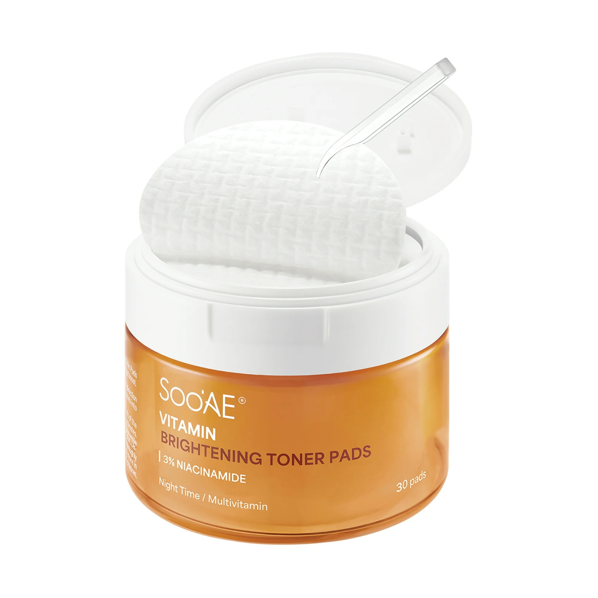 Soo'AE Vitamin Brightening Toner Pads (30 Counts) | Walmart (US)