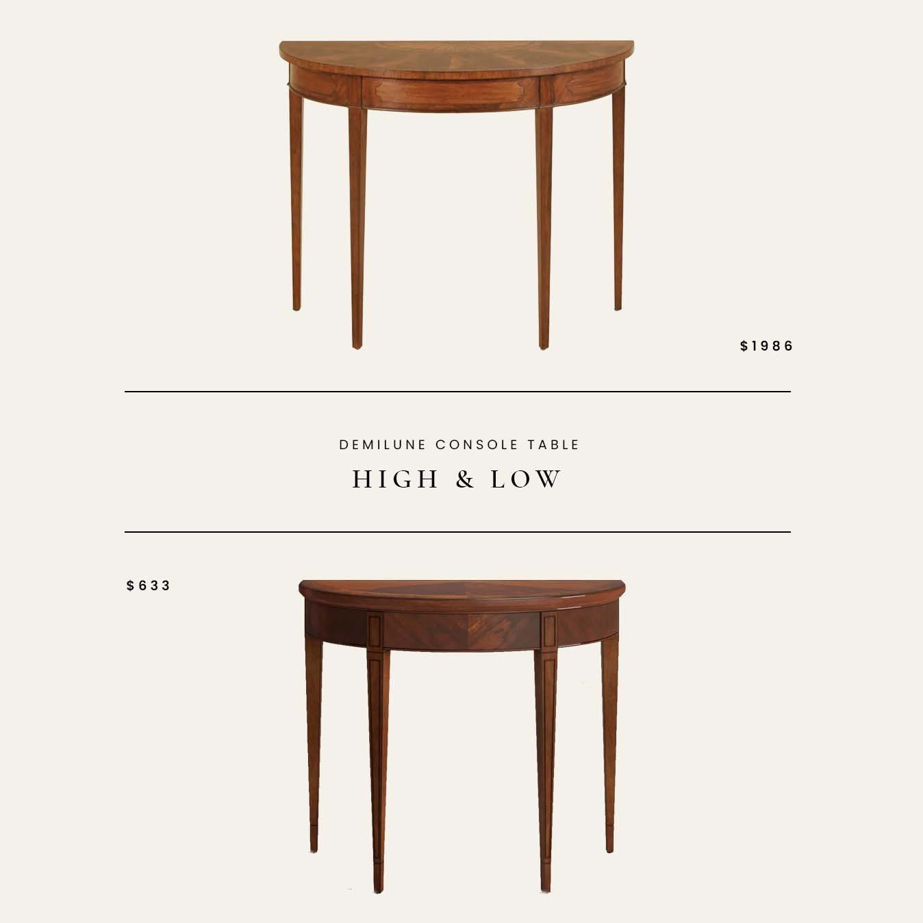 High / Low : Demilune Console Table

#LTKHome