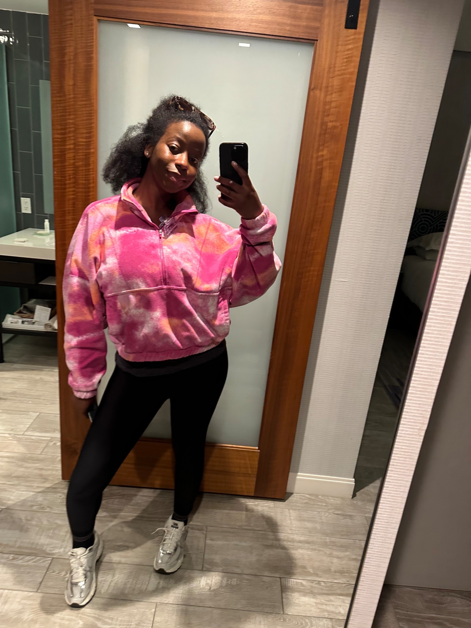 Holiday outfit for winter 

Thermal fleece, ALO leggings and sneakers 

#LTKGiftGuide #LTKHoliday #LTKdayinmylife