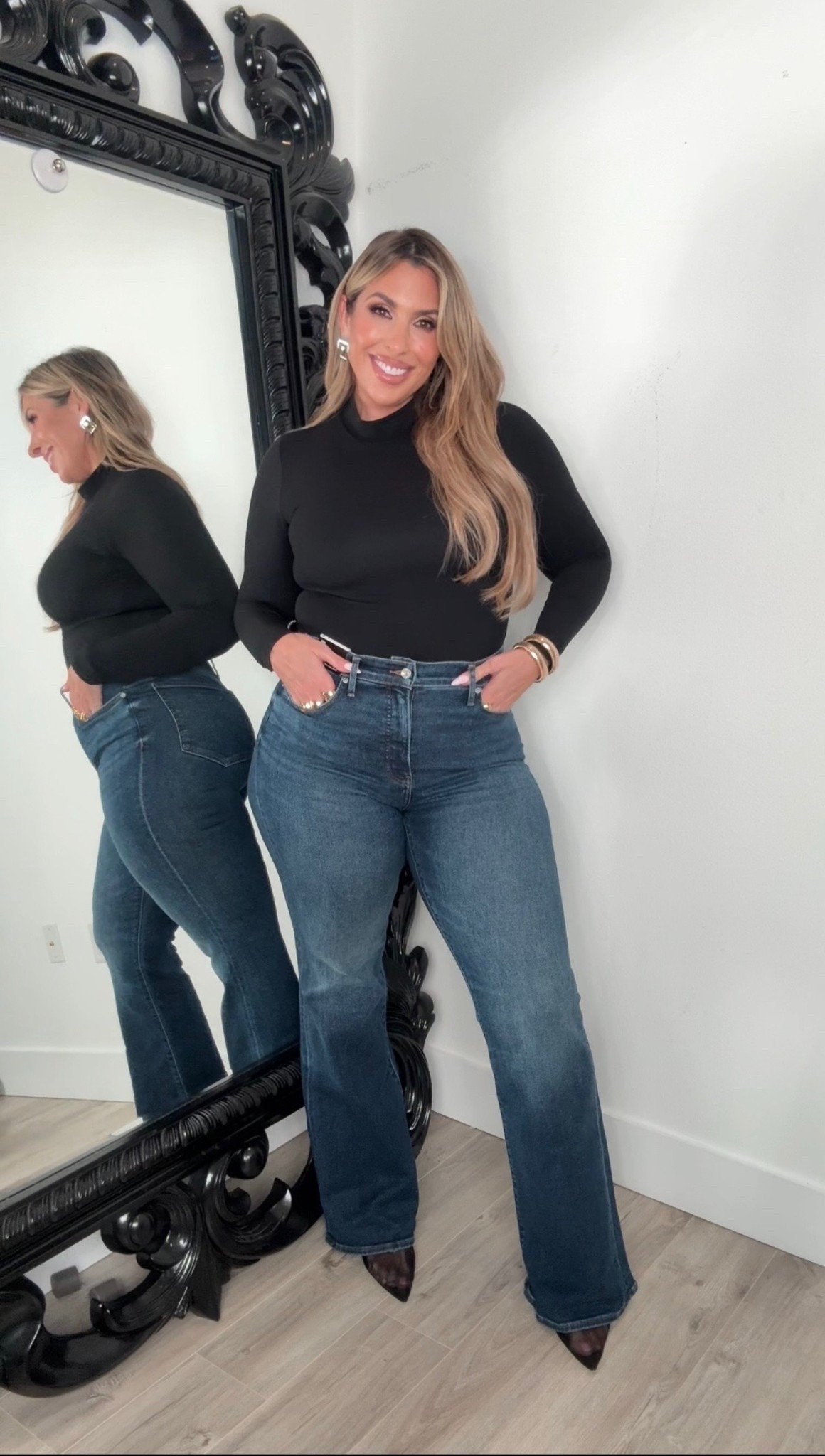Incredible fit jeans size 12L ( very stretchy flare leg) 

Linked similar tops that I love from Express. I love their body contour line. Very snatching. I am always a size L. (they run generous) 




#LTKMidsize #LTKStyleTip #LTKOver40