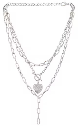 Harp Necklace in Silver | Revolve Clothing (Global)