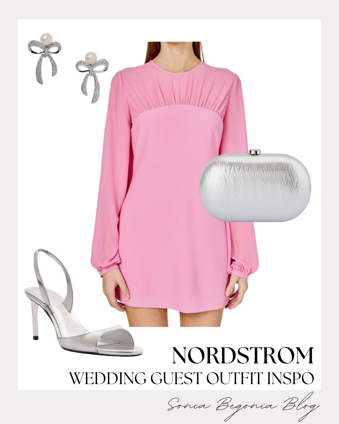I am completely in love with this pink long-sleeve dress from Nordstrom! The vibrant shade pairs beautifully with metallic silver slingback heels, a sleek silver clutch, and gorgeous bow earrings. 💖✨

It is a stunning choice for a spring or summer wedding guest look.

#NordstromStyle #WeddingGuestDress #PinkDress #WeddingGuestOOTD

#LTKootd #LTKWedding