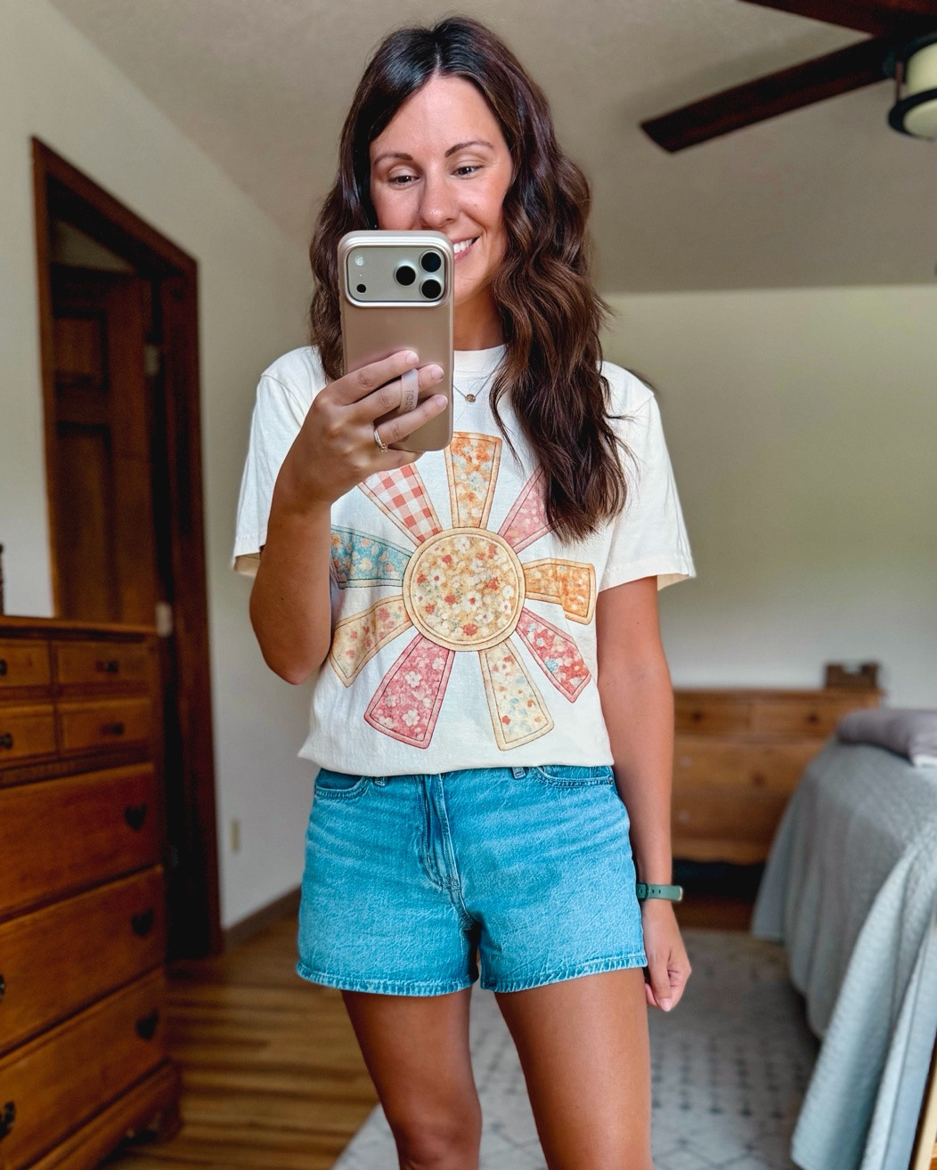 Small in my tee (use MARISSA20 for $$ off!) and 00 in my denim shorts (dream blue). My Birkenstock sandals are size 36.

#LTKPetite #LTKmomlife #LTKootd