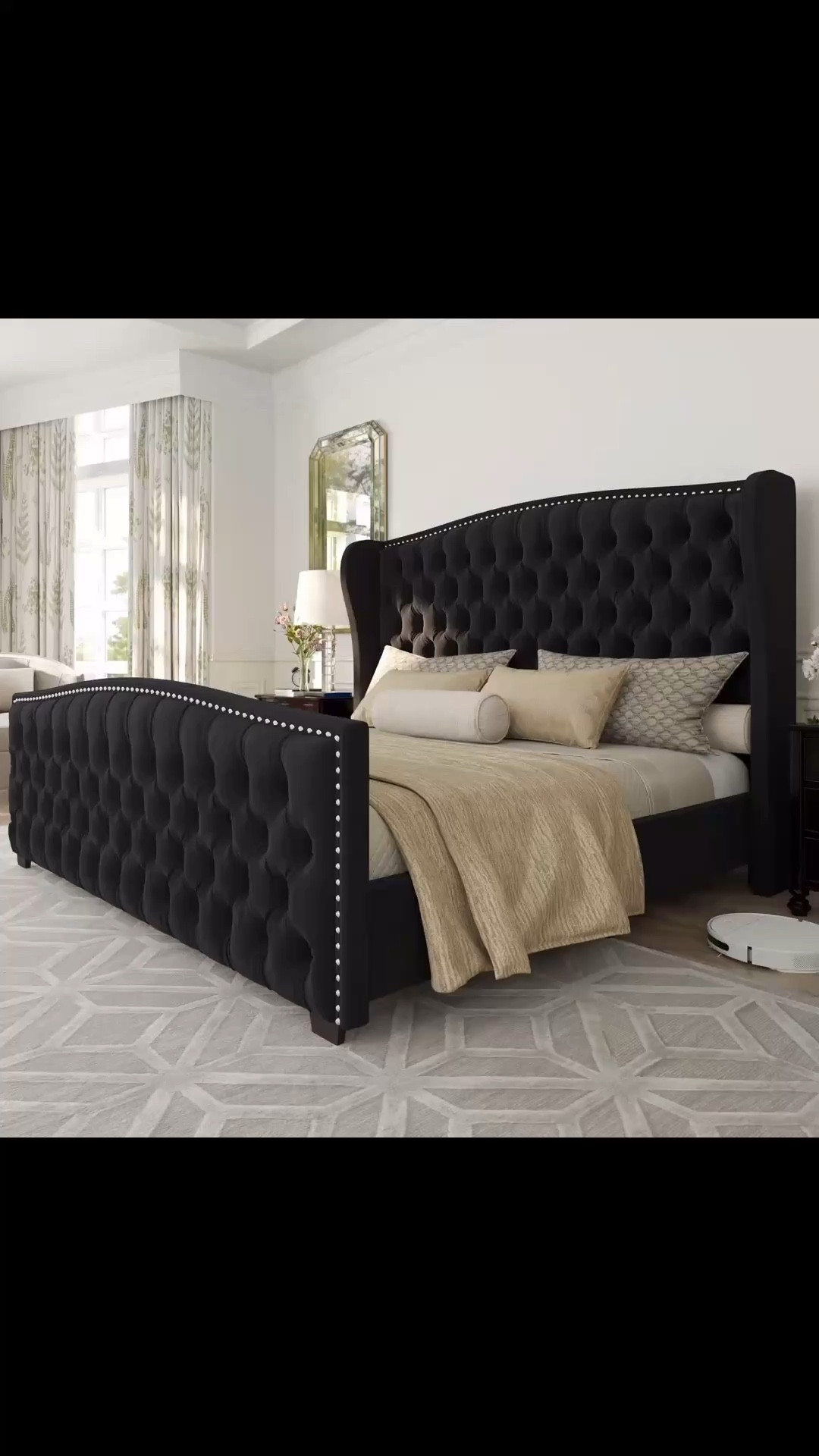 DuJuan Deep Button Tufted Upholstered King Bed with Nailhead Trim Wingback Headboard, Black

#LTKOver40 #LTKActive #LTKU

#LTKPlusSize #LTKOver40 #LTKSaleAlert