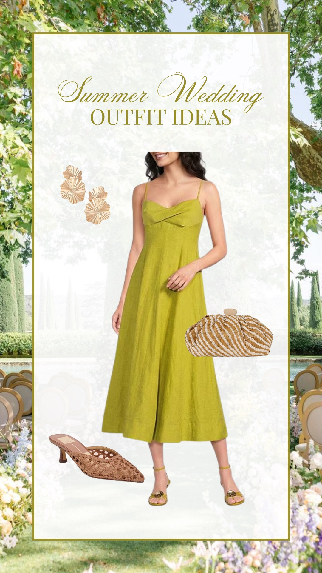 Summer wedding guest outfit idea!