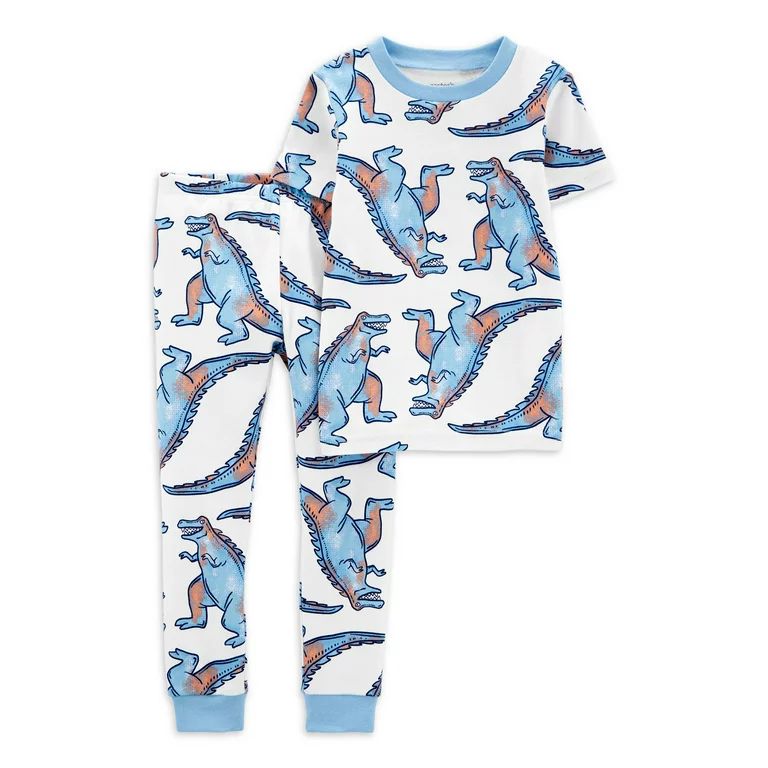 Carter's Child of Mine Toddler Boy Cotton Top and Pants Pajama Set, 2-Piece, Sizes 12M-5T | Walmart (US)