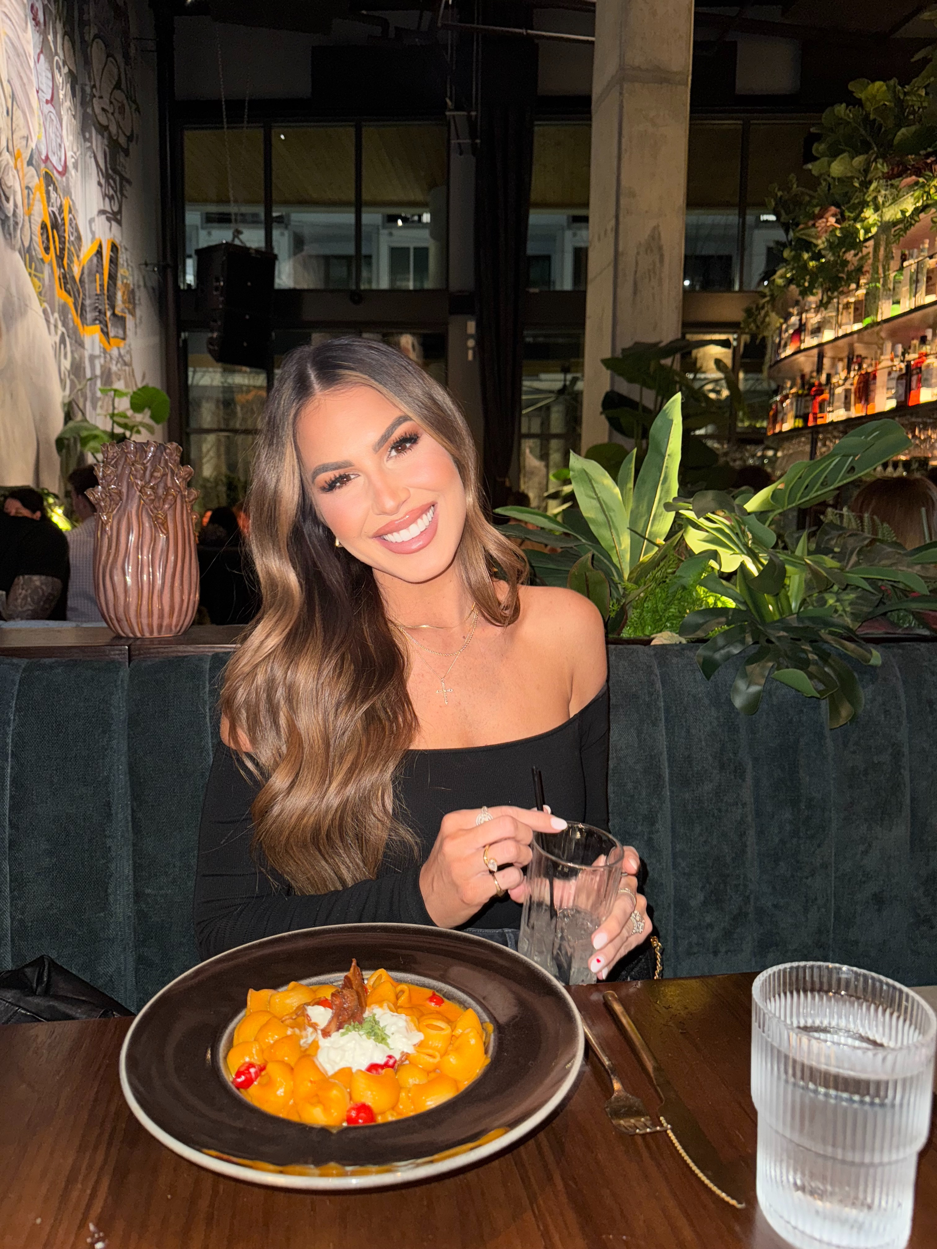 last night's dinner ootd 🖤 wearing a small! 

 #LTKootd