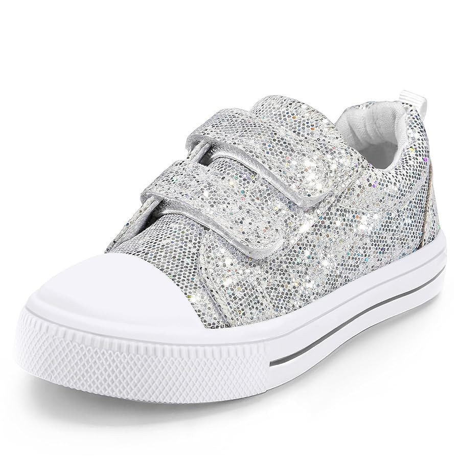 K KomForme Toddler Sneakers for Boys and Girls Dual Hook and Loops Sneakers Baby Canvas Shoes | Amazon (US)