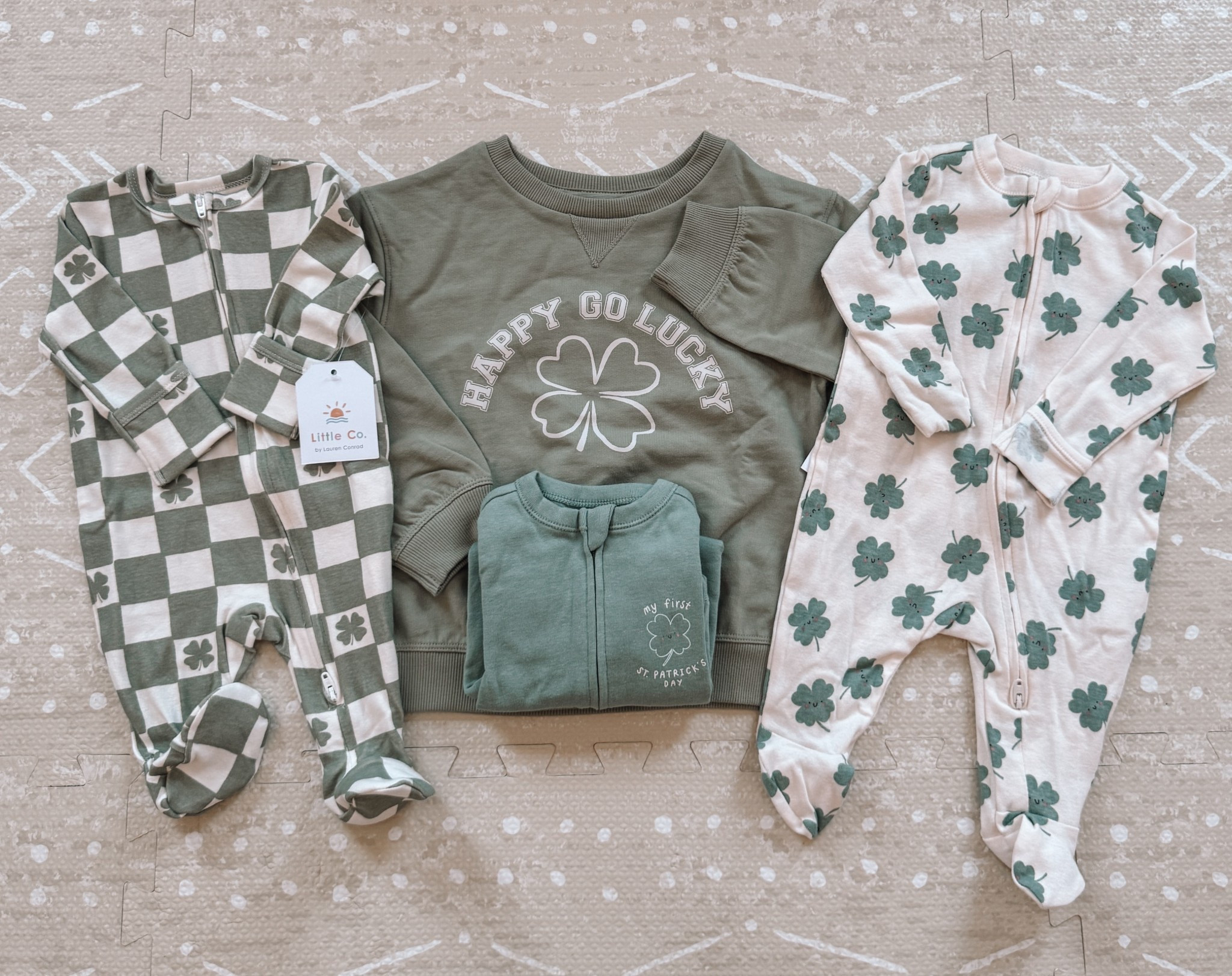 I found the cutest St. Patrick’s Day outfits for babies + toddlers — festive jammies, and the sweetest green + neutral pieces that are perfect for photos, playtime, and all the snuggles☘️

#LTKBaby #LTKKids #LTKmomlife