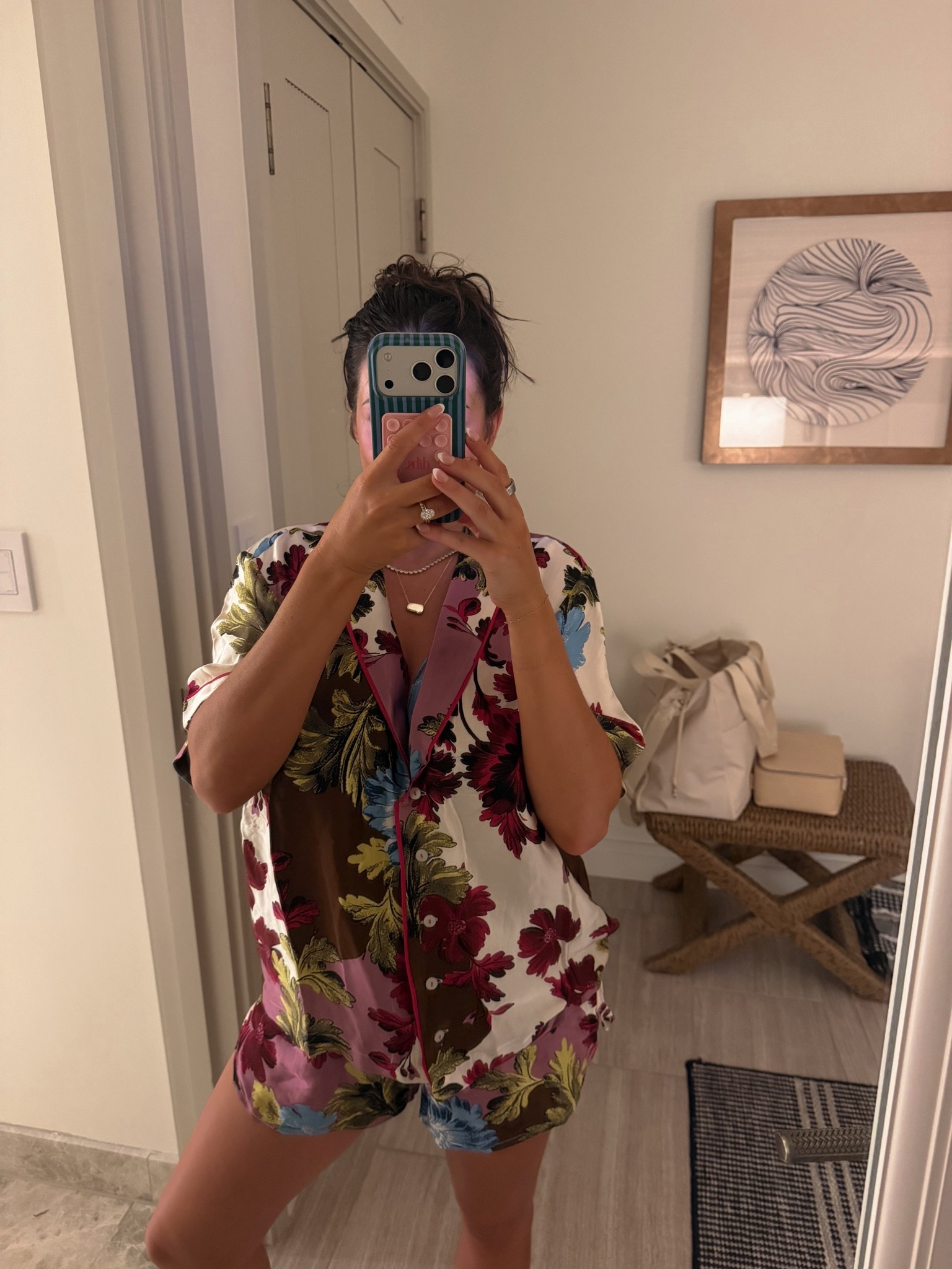 Silky shorts pajamas set! Comes in multiple prints

#LTKTravel #LTKBump