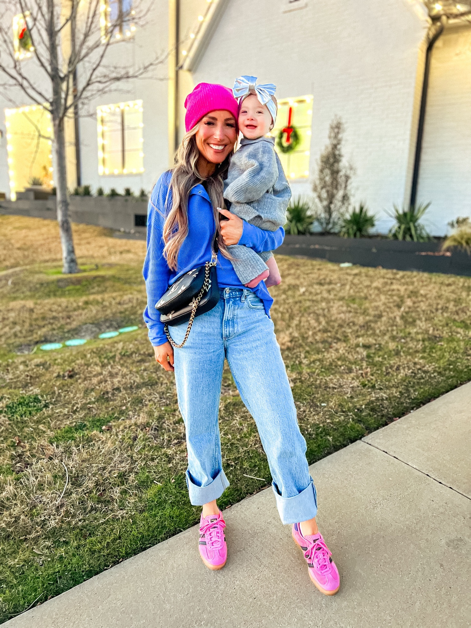 Pink adidas gazelles SIZE DOWN! I’m usually 10 and I got in a 9. Linked similar top 