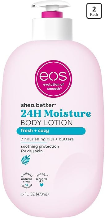 eos Shea Better Body Lotion, Fresh & Cozy, 24-Hour Moisture Skin Care, Lightweight & Non-Greasy, ... | Amazon (US)