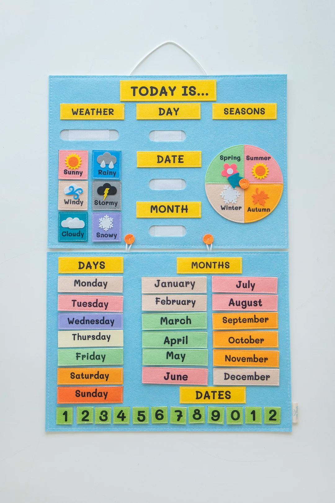 My First Calendar, All About Today Calendar, Felt Learning Board, Interactive Calendar, Early Lea... | Etsy (US)