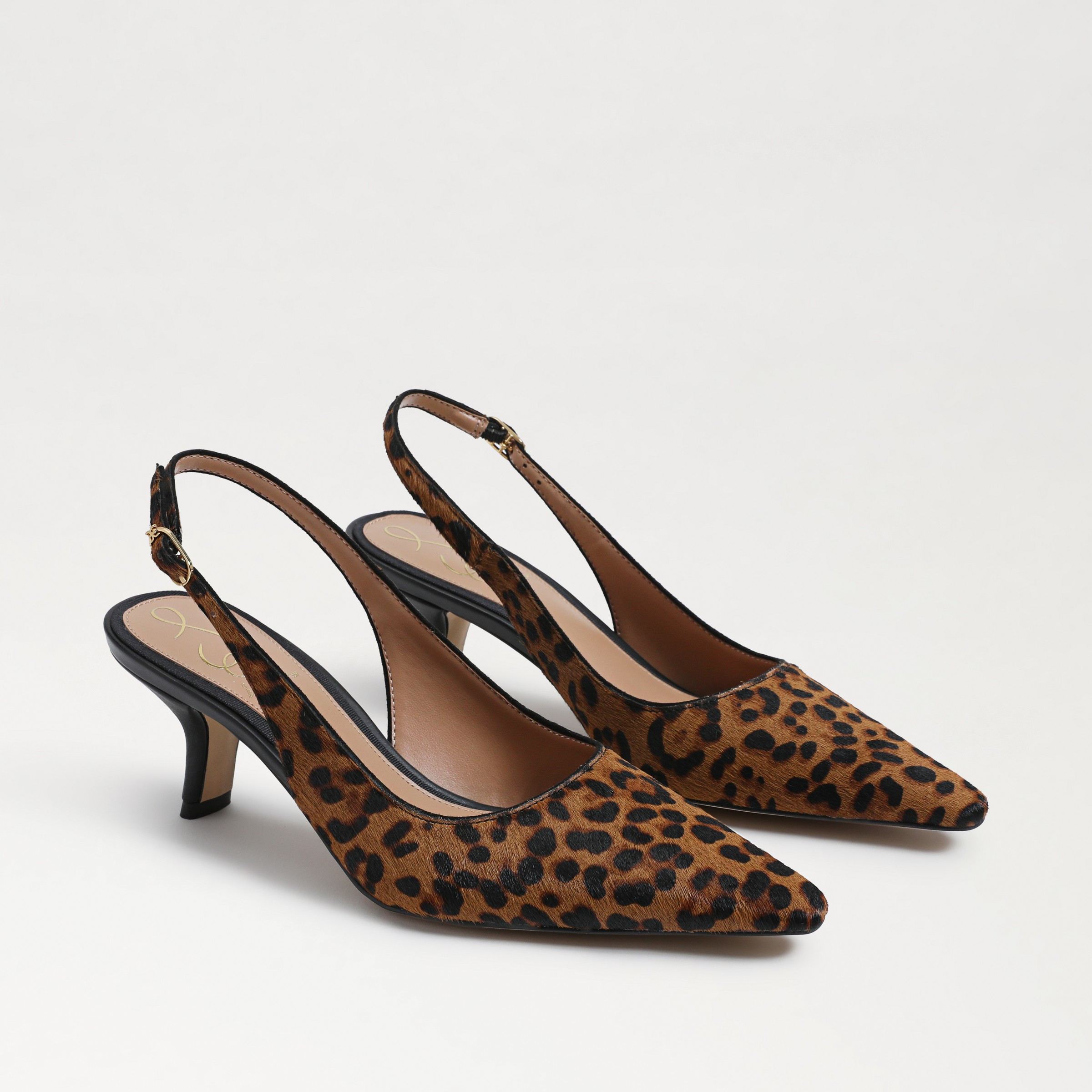 Sam Edelman Bianka Slingback Pump Leopard Brahma Hair Leather 5.5 | Sam Edelman CA