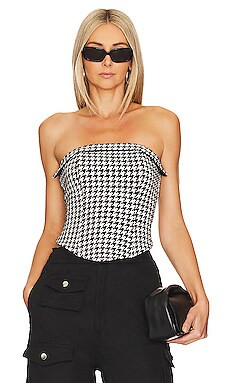 MORE TO COME Ayda Corset Top in White Multi from Revolve.com | Revolve Clothing (Global)