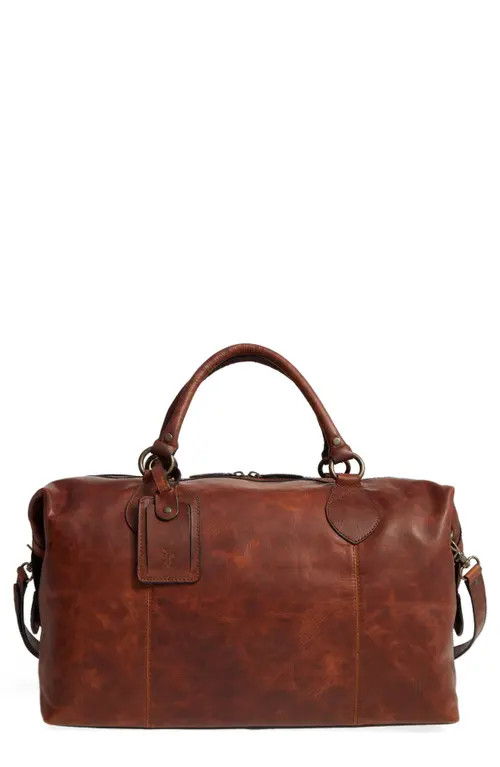 Frye 'Logan' Leather Overnight Bag in Cognac at Nordstrom | Nordstrom