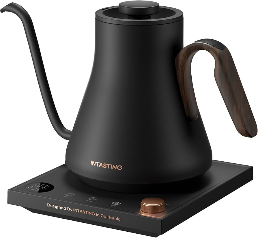 Electric Kettles, INTASTING Gooseneck Electric Kettle, ±1℉ Temperature Control, Stainless Stee... | Amazon (US)