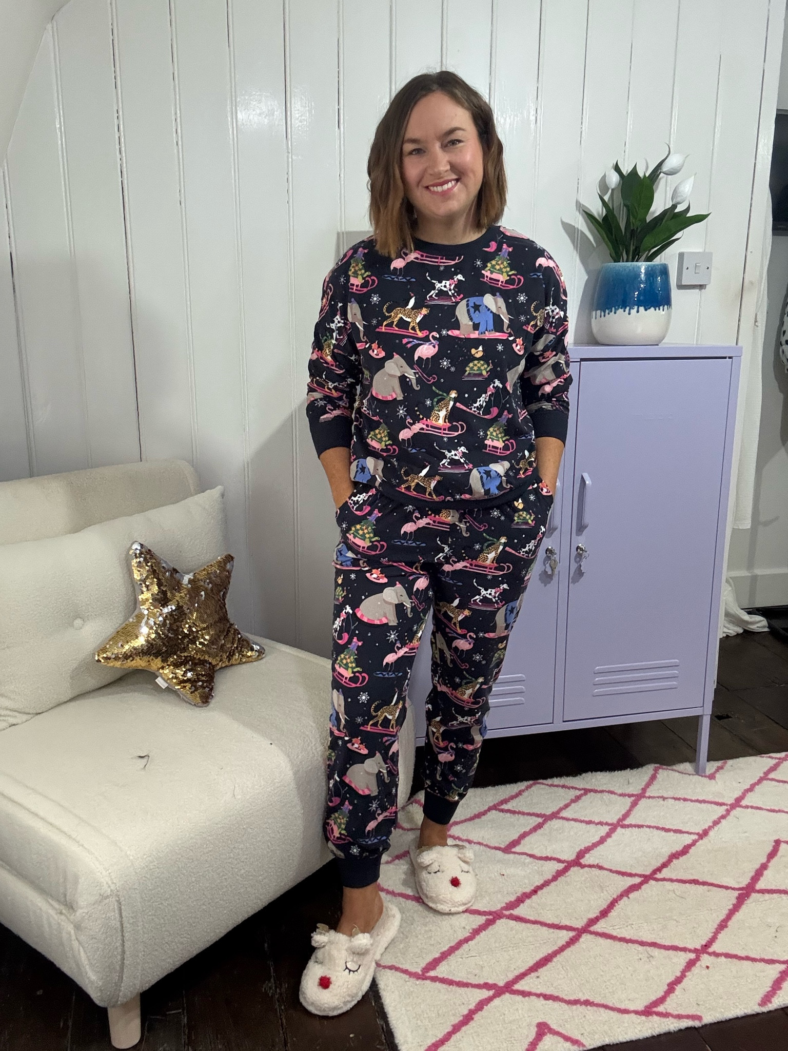 Petite Christmas pjs. Petite women’s night before Christmas outfit. Candy cane pajamas.

I wear a size medium.

#LTKwinter #LTKgiftguide #LTKuk