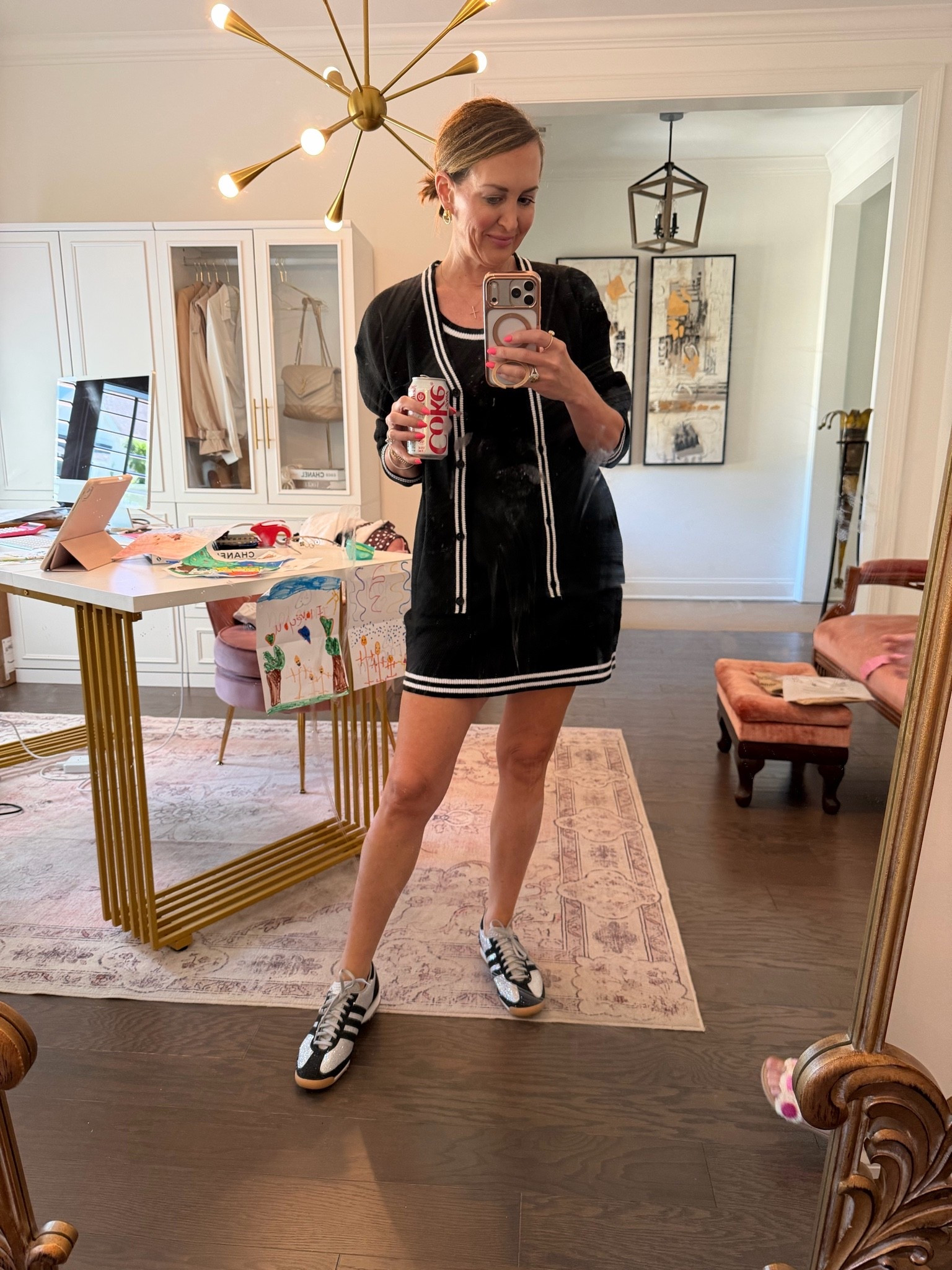 All dress set dupe
Adidas beaded sneakers

#LTKOver40 #LTKActive #LTKootd